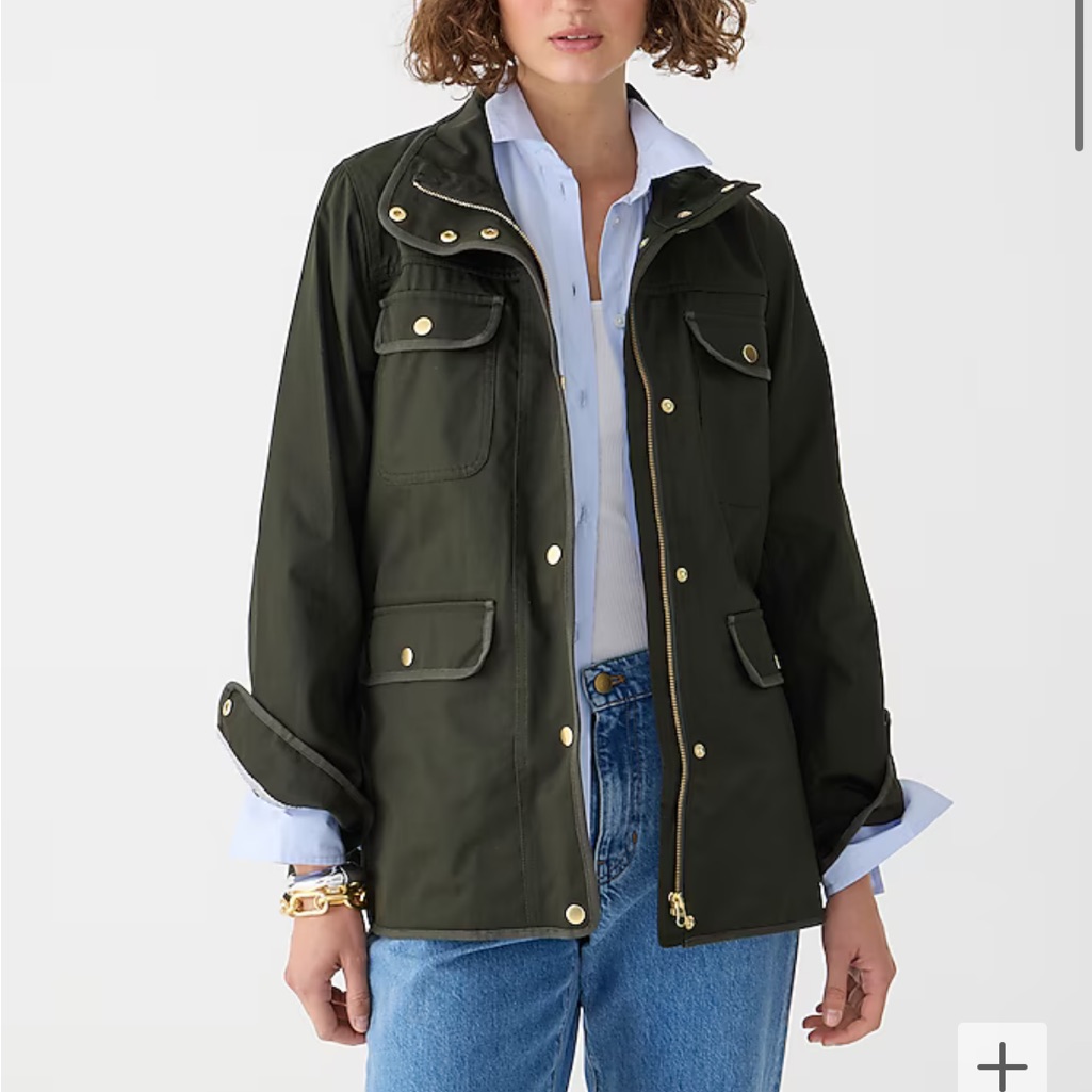 J. Crew Dark Green Utility Jacket